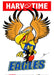 West Coast Eagles, Mascot Print Harv Time Poster