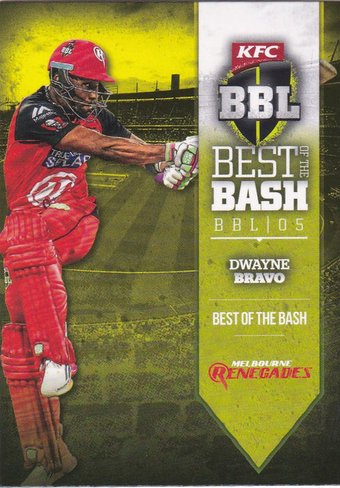 2016-17 Tap'n'play CA BBL 05 Cricket, Best of the Bash, Dwayne Bravo, AW-07