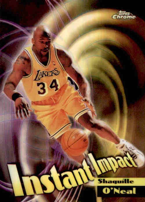 Shaquille O'Neal, Instant Impact Refractor, 1998-99 Topps Chrome Basketball NBA