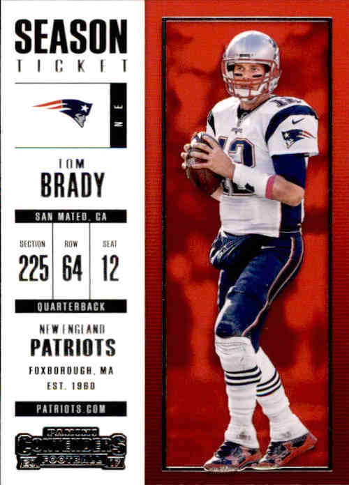 Tom Brady, 2017 Panini Contenders Football NFL