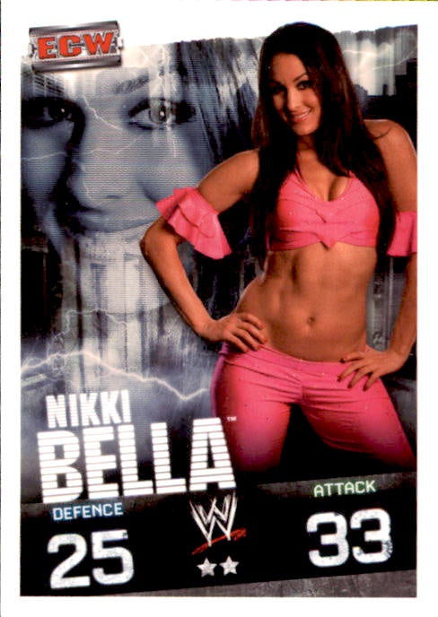 Nikki Bella, RC, 2009 Topps WWE Slam Attax Evolution (Mint)