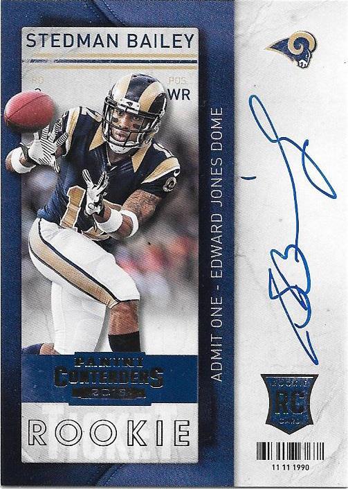 Stedman Bailey, Rookie Ticket Autograph, 2013 Panini Contenders NFL