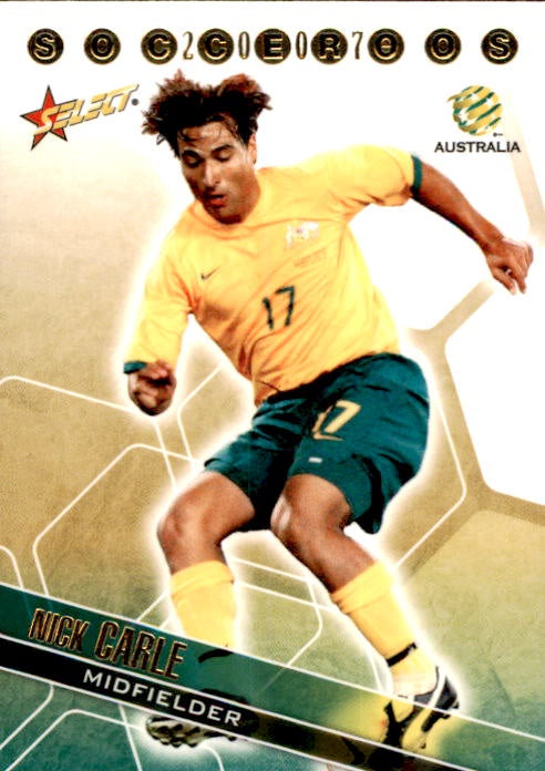 Nick Carle, #SR6, Socceroos, 2007 Select A-League Soccer