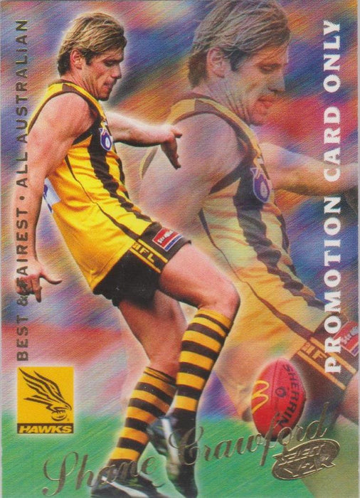 Shane Crawford, Promo card, 2000 Select AFL Y2K