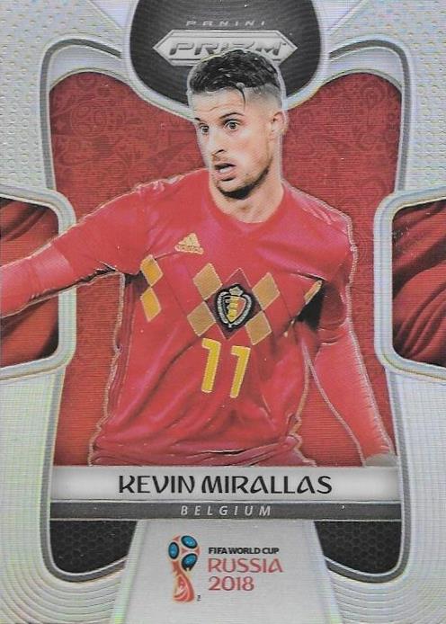 Kevin Mirallas, Silver Refractor, 2018 Panini Prizm World Cup Soccer