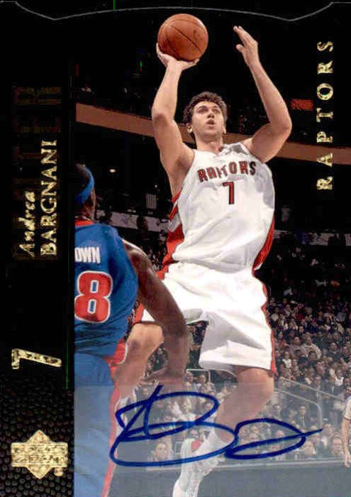 Andrea Bargnani, Die-cut Signature, 2008-09 UD Lineage Basketball NBA