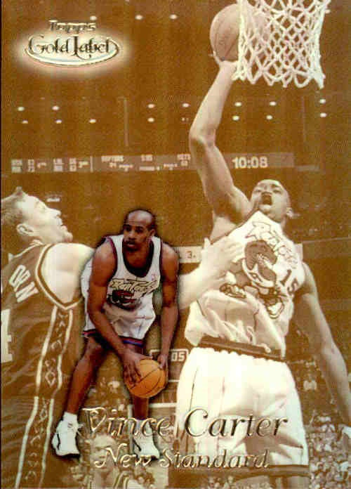Vince Carter, New Standard, 1999-00 Topps Gold Label Basketball NBA
