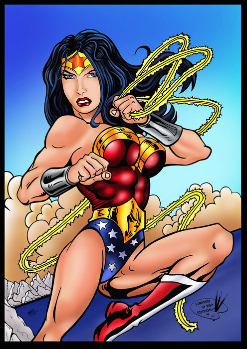 Wonder Woman, A3 Print by NOEL