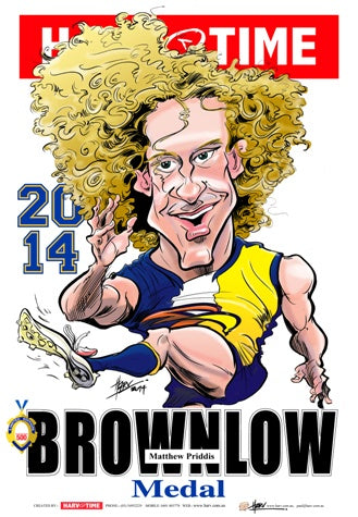 Matt Priddis, Brownlow Harv Time Poster