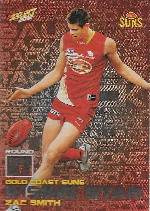 Zac Smith, Rising Star, 2012 Select AFL Champions