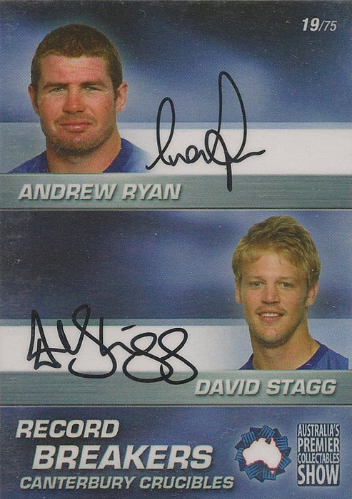Andrew Ryan & David Stagg, Record Breakers, Dual Signature, 2010 APCS