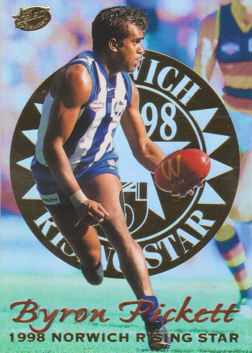 Byron Pickett, Rising Star Medallist, 1999 Select AFL