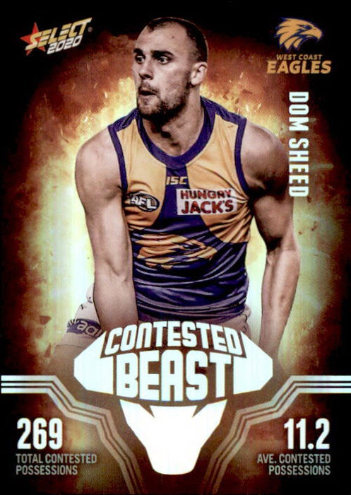 Dom Sheed, Contested Beasts, 2020 Select AFL Footy Stars