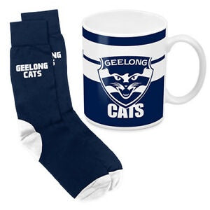 Geelong Cats Mug and Sock Gift Pack