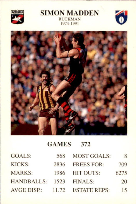 Simon Madden, The Great Footy Card Game, 1994 Spears Games