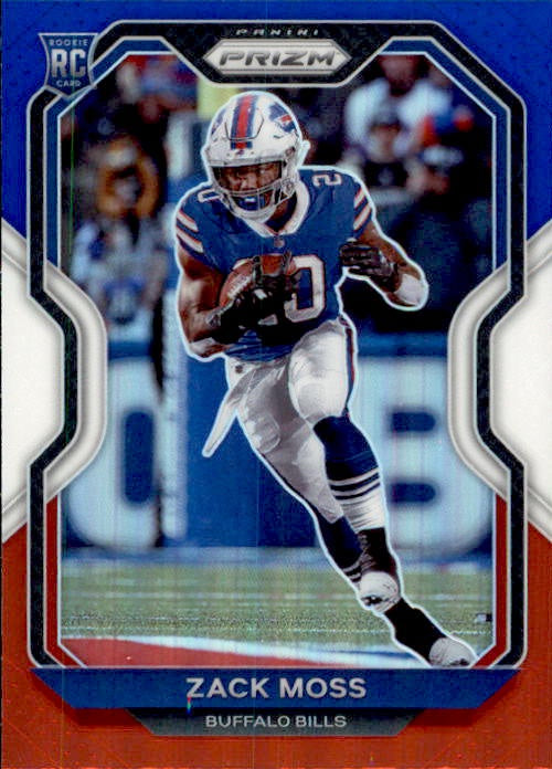 Zack Moss, RC, Red White Blue Prizm, 2020 Panini Prizm Football NFL
