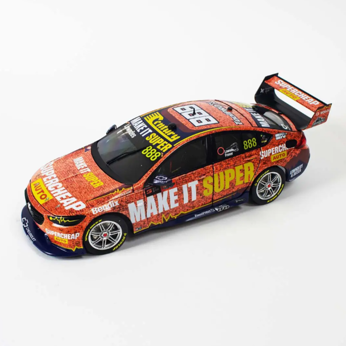 Biante Holden ZB Commodore - Triple Eight Racing - SUPERCHEAP AUTO Racing - Lowndes/Fraser #888 - 2022 Bathurst 1000, 1:43 Scale Diecast Model Car