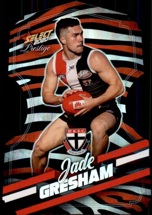 Jade Gresham, Zebra Diecut, 2020 Select AFL PRESTIGE Footy Stars