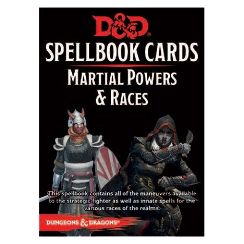 Dungeons & Dragons D&D Spellbook Cards Martial Powers & Races Deck (61 Cards) Revised 2017 Edition