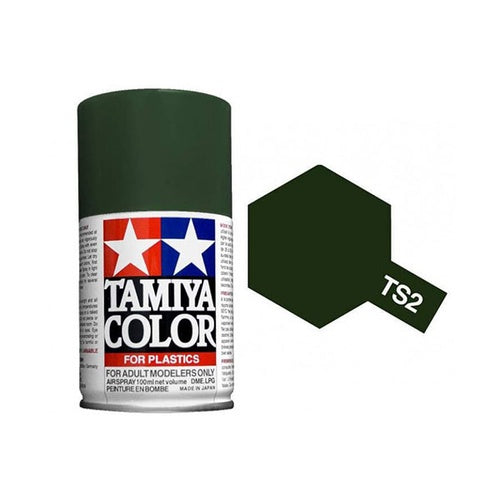TAMIYA TS-2 DARK GREEN Spray Paint 100ml