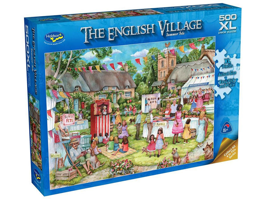 ENGLISH VILLAGE, Summer Fete, 500XL Piece Jigsaw Puzzle