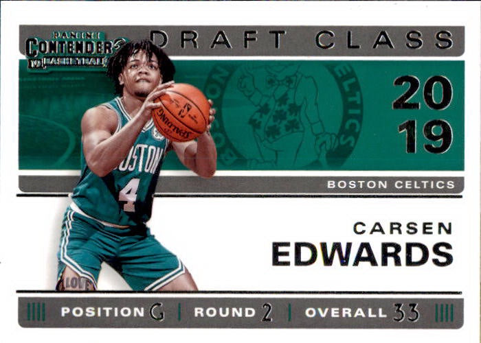 Carsen Edwards, Draft Class, 2019-20 Panini Contenders Basketball NBA