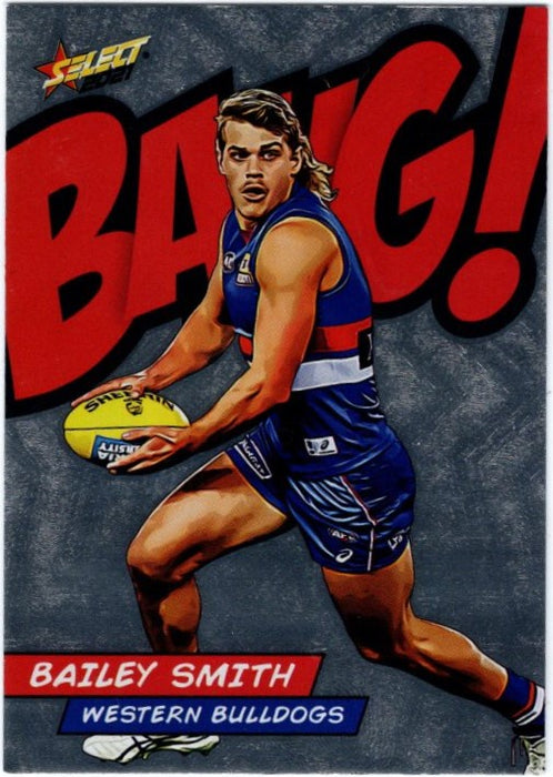 Bailey Smith, #142, Bang!, 2021 Select AFL Footy Stars