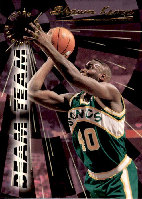 Shawn Kemp, Beam Team, 1995-96 Topps Stadium Club Basketball NBA