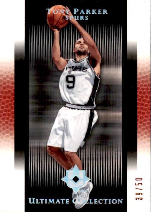 Tony Parker, Red Foil, 2005-06 UD Ultimate Collection Basketball NBA