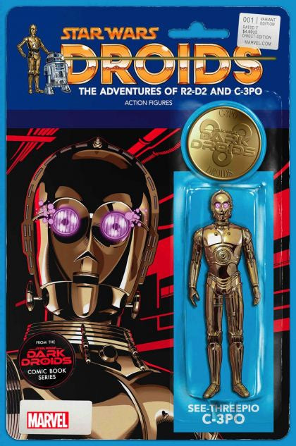Star Wars: Dark Droids #1, C-3PO Action Figure Variant Comic