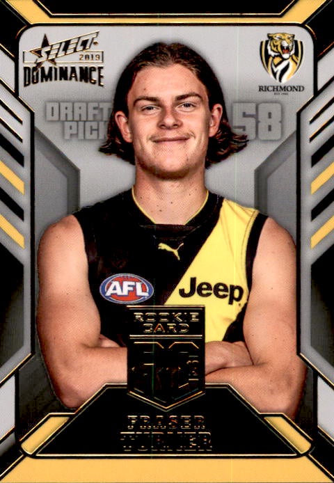 Fraser Turner, Rookie Card RC, 2019 Select AFL Dominance