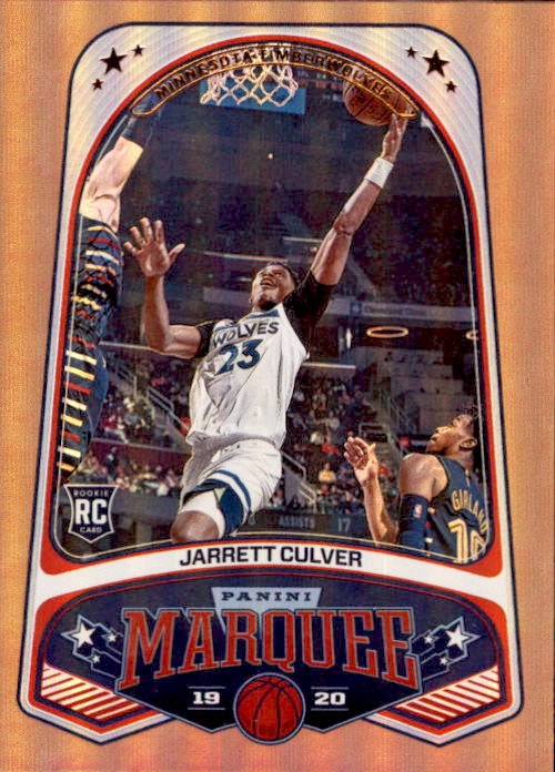 Jarrett Culver, RC, BRONZE Marquee, 2019-20 Panini Chronicles NBA Basketball