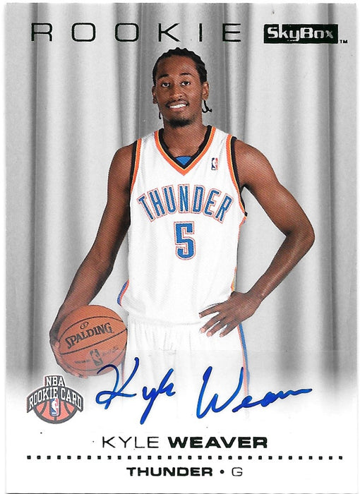 Kyle Weaver,  RC, Emerald Signature, 2008-09 Skybox Basketball NBA