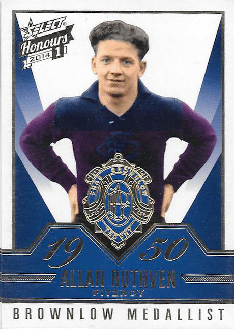 Allan Ruthven, Brownlow Gallery, 2014 Select AFL Honours 1