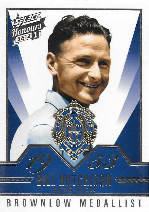 Bill Hutchison, Brownlow Gallery, 2014 Select AFL Honours 1