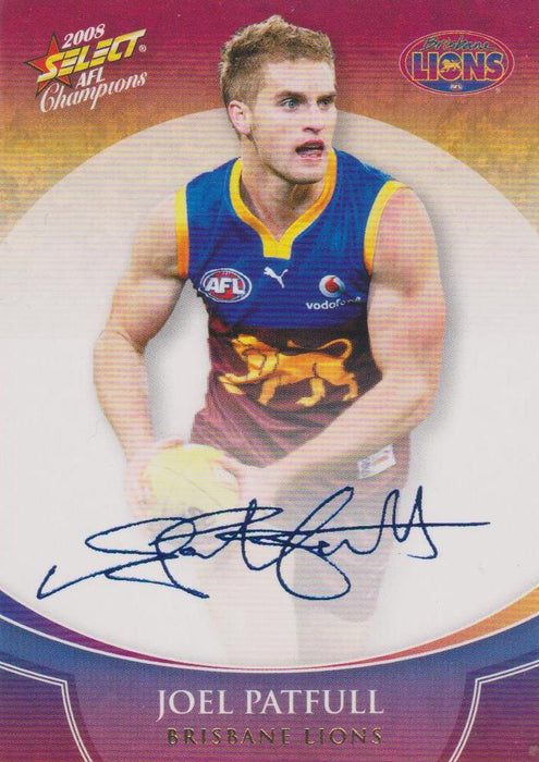 Joel Patfull, Blue Foil Signature, 2008 Select AFL Champions