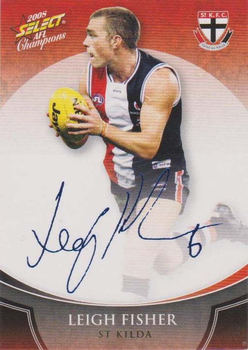 Leigh Fisher, Blue Foil Signature, 2008 Select AFL Champions