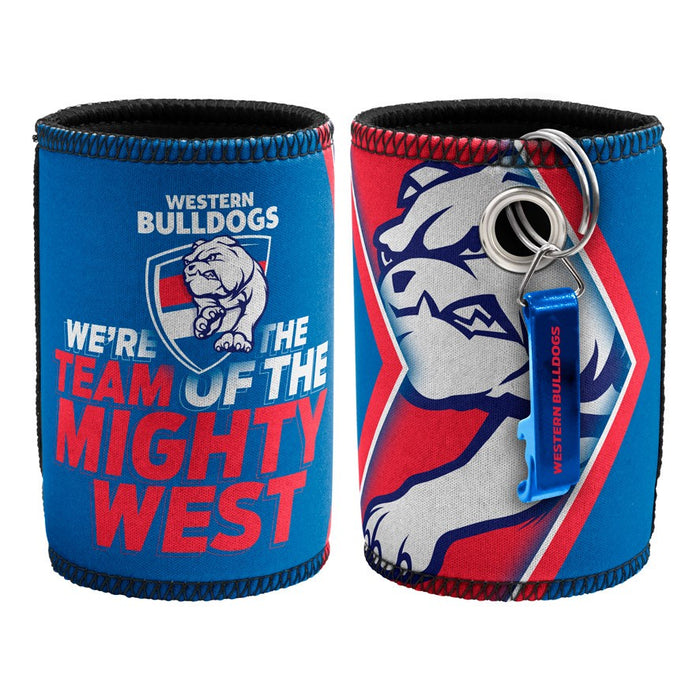 Western Bulldogs AFL Can Cooler with Opener