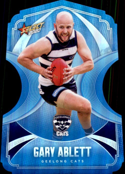 Gary Ablett, Ice Blue Diecuts, 2020 Select AFL Footy Stars