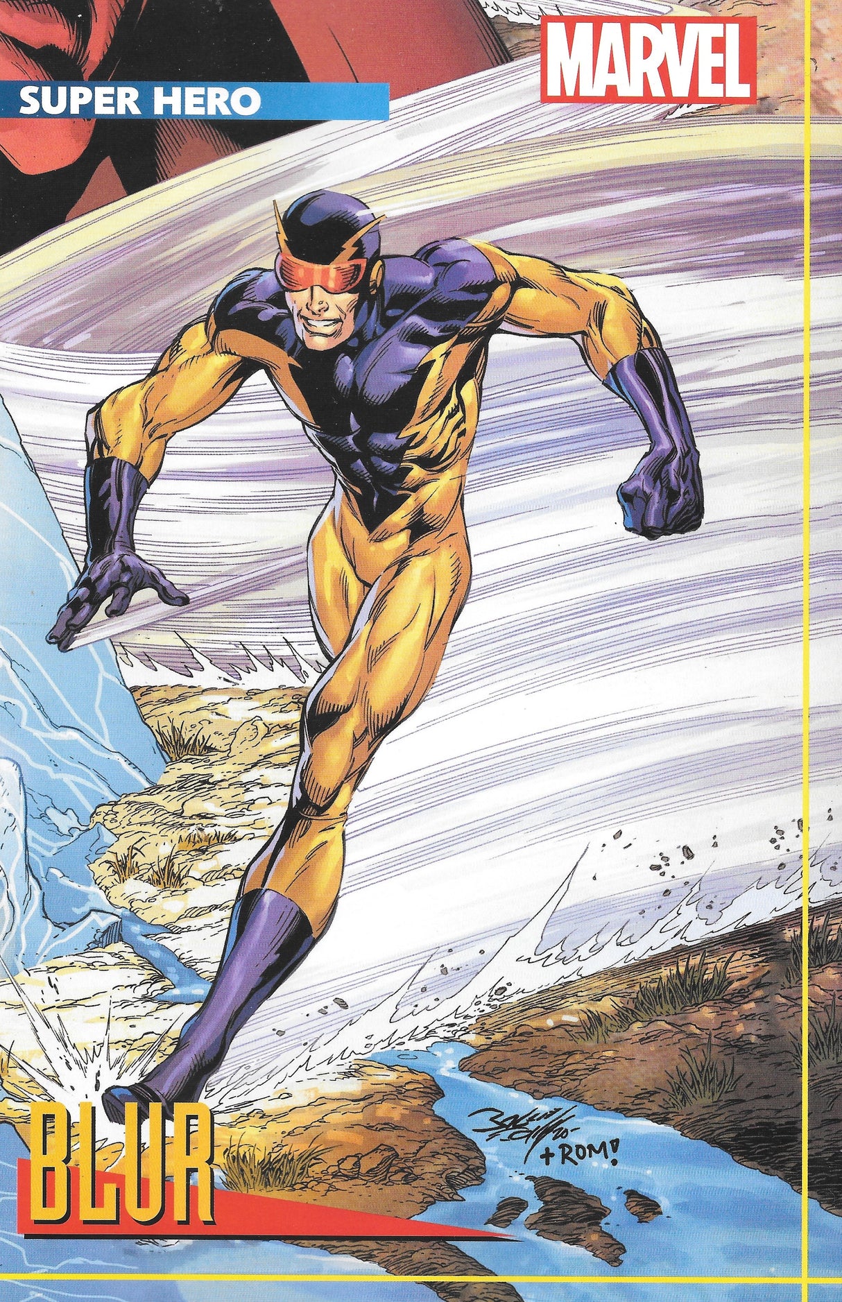 Heroes Reborn #3 Comic, Super Hero Blur Variant