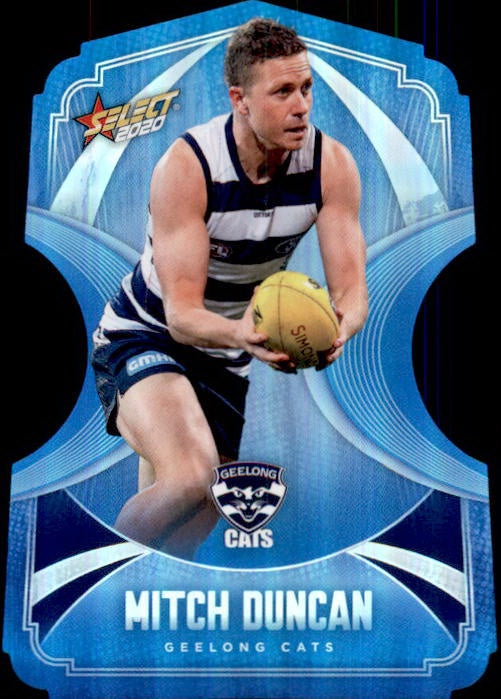 Mitch Duncan, Ice Blue Diecuts, 2020 Select AFL Footy Stars