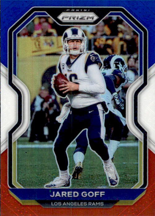 Jared Goff, Red White Blue Prizm, 2020 Panini Prizm Football NFL
