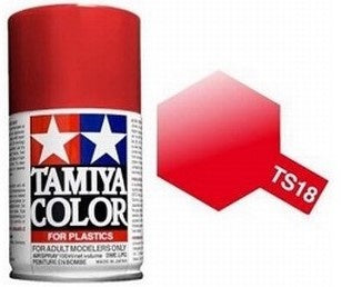 TAMIYA TS-18 METALLIC RED Spray Paint 100ml