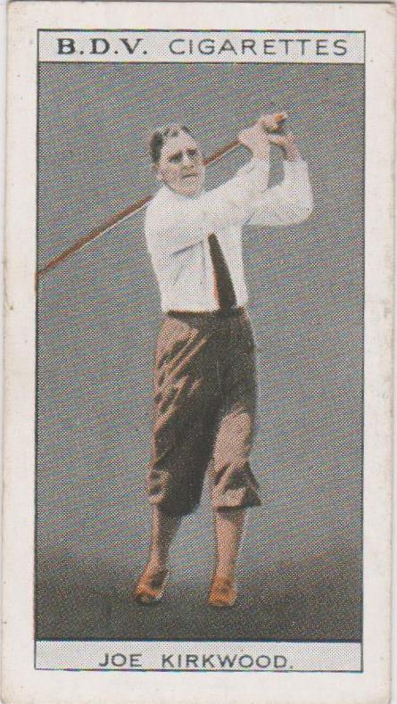 Joe Kirkwood & JP Metcalfe, 1933 BDV Cigarettes