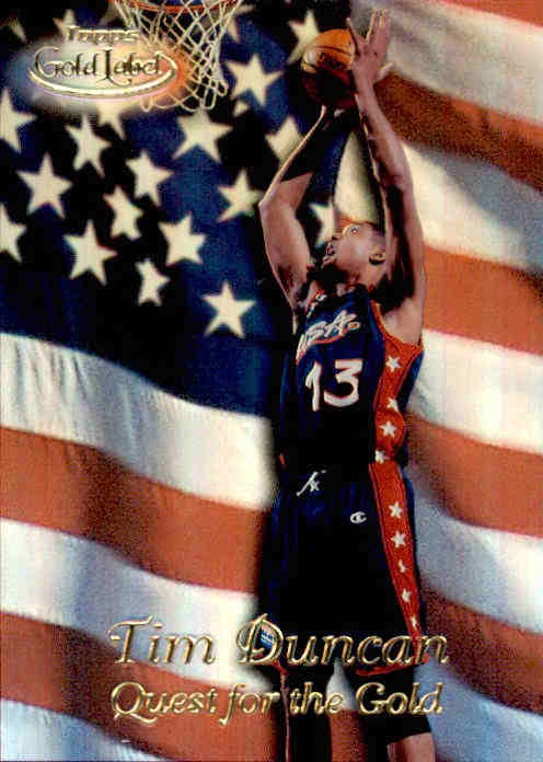 Tim Duncan, Quest for Gold, 1999-00 Topps Gold Label Basketball NBA