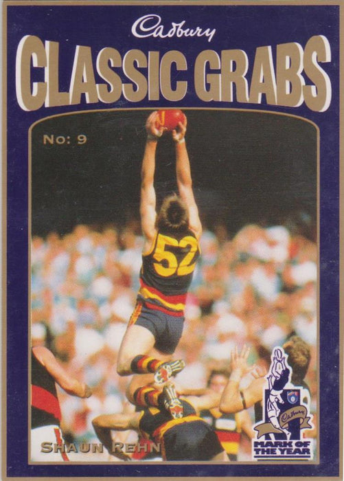 Shaun Rehn, Cadbury Classic Grabs, 1998 Select AFL