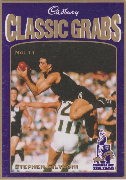 Stephen Silvagni, Cadbury Classic Grabs, 1998 Select AFL