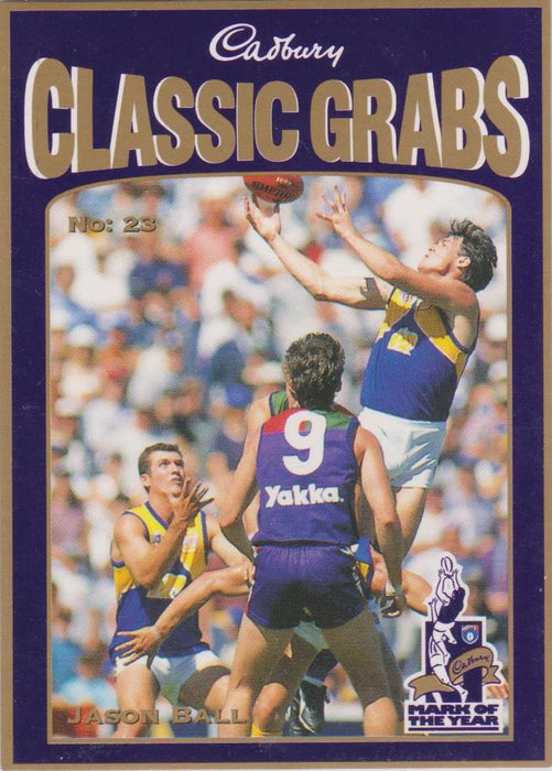 Jason Ball, Cadbury Classic Grabs, 1998 Select AFL