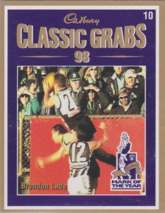 Brendon Lade, Cadbury Classic Grabs, 1999 Select AFL