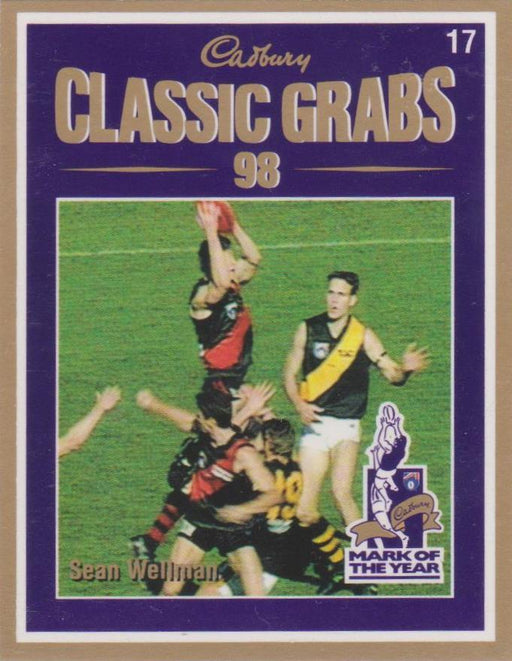 Sean Wellman, Cadbury Classic Grabs, 1999 Select AFL